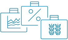 icon illustrating investment portfolios