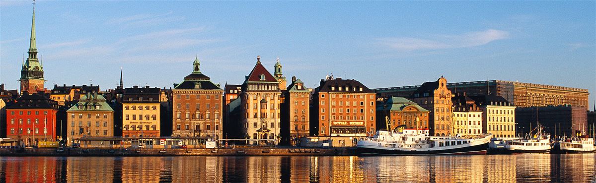 Siluett över Stockholm stad
